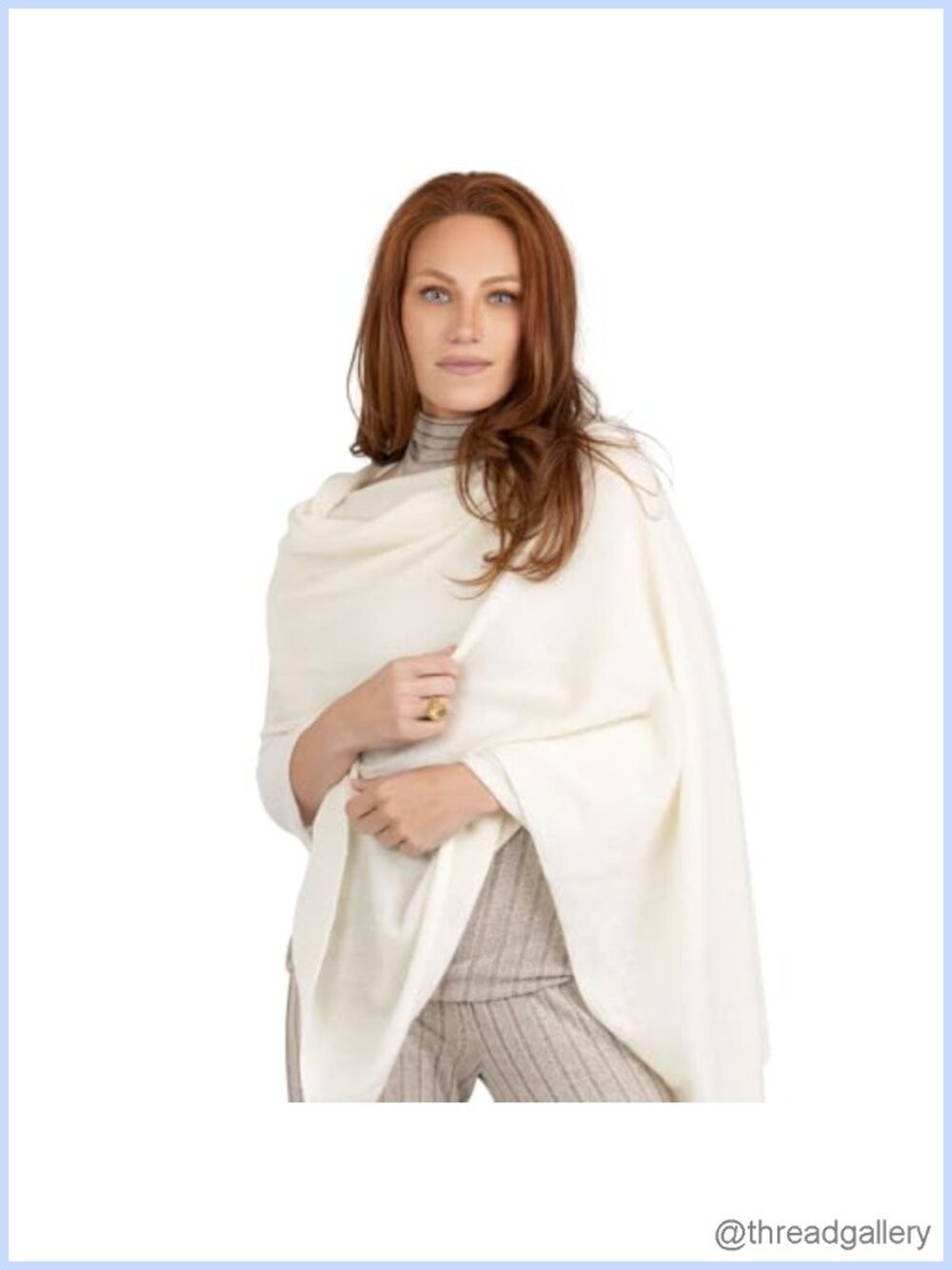 100% Cashmere Wrap Soft Scarf Stole Knitted Shawl for Women Travel